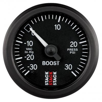 Stack Mechanical Boost Pressure Gauge -30 To 30 Psi