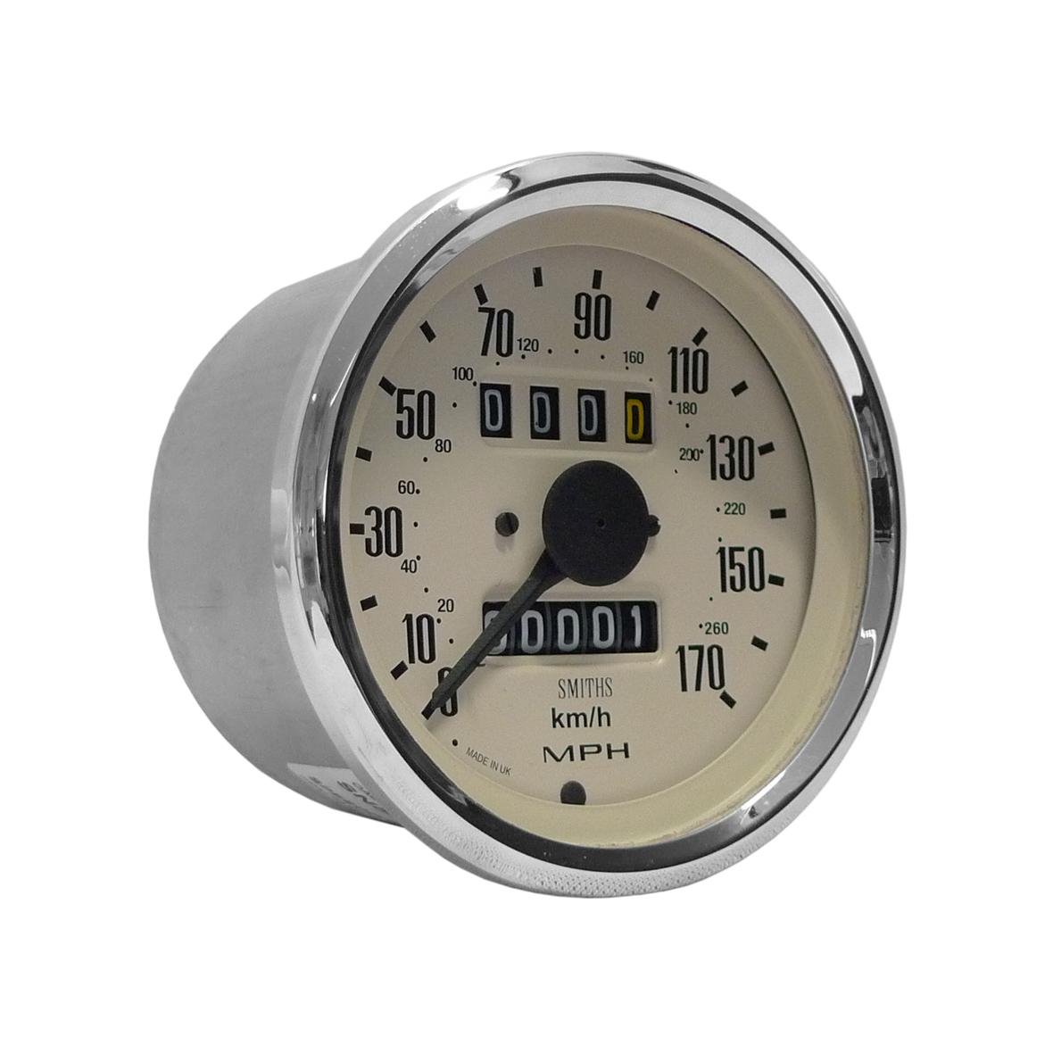 Smiths Classic Mechanical Speedometer 80mm Diameter Magnolia Face SN5234-08C