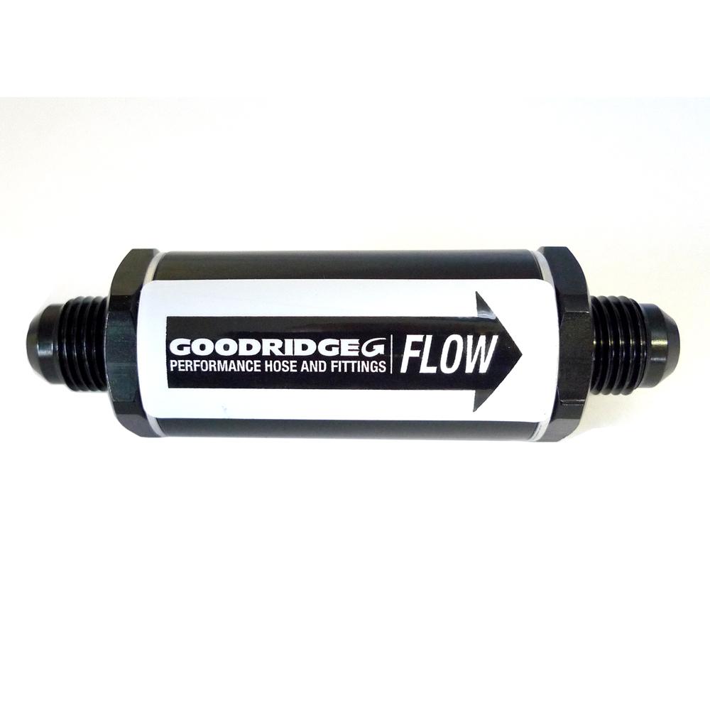 Goodridge Aluminium Oil/Fuel Filter With -8JIC Threads