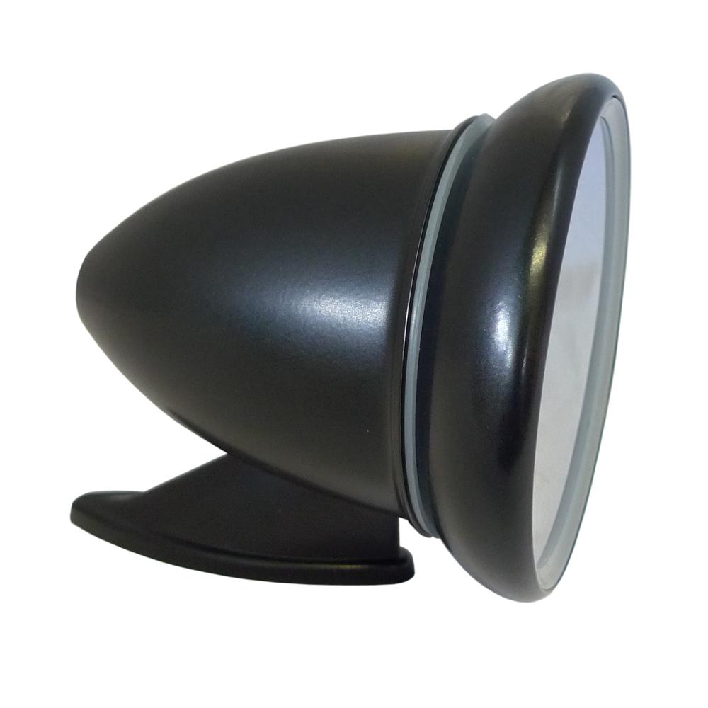 Black Classic Sports Wing Mirror With Flat Lens