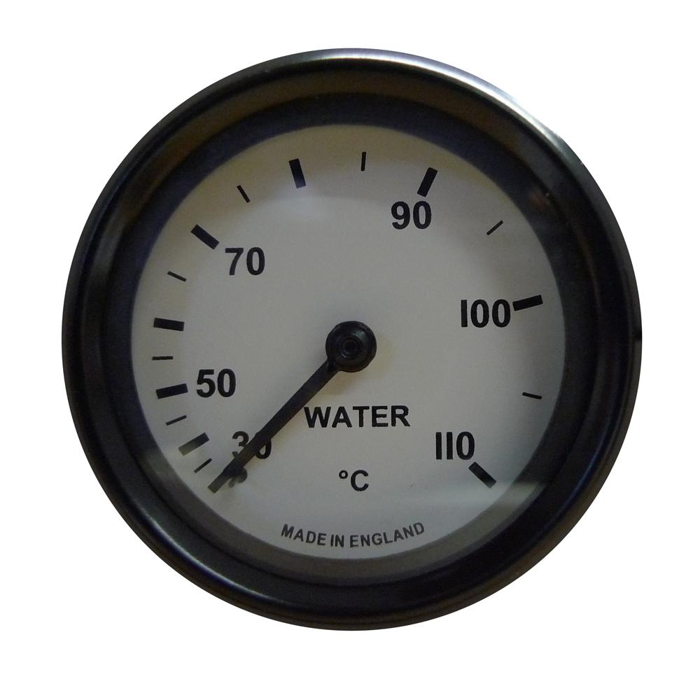 Mocal 52mm Water Temperature Gauge 30-110°C White