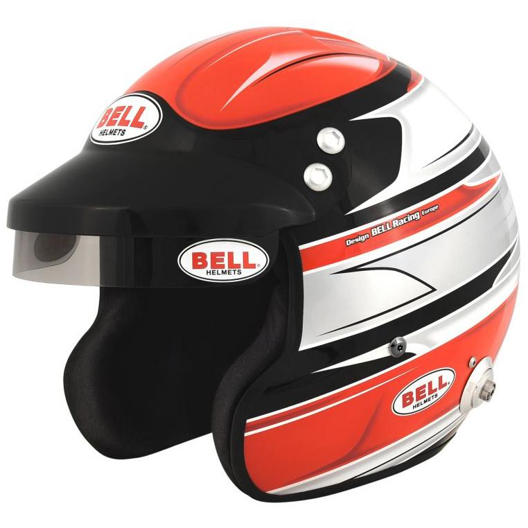 Bell Mag 1 Open Face Helmet Vector Red Snell SA2010 Approved