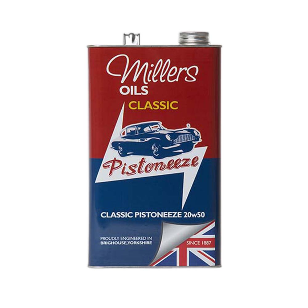 Millers Classic Pistoneeze 20W50 Mineral Oil (5 Litres)