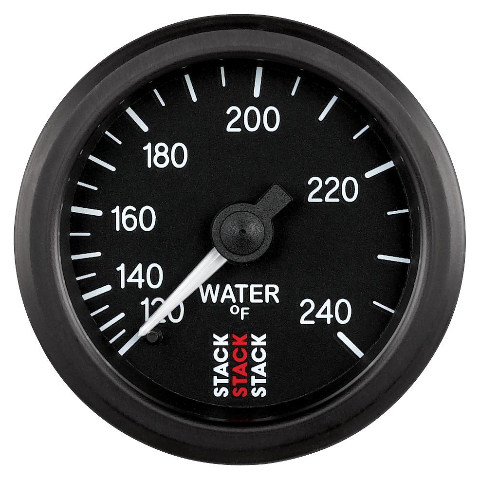 Stack Mechanical Water Temperature Gauge 120-240 Degrees F
