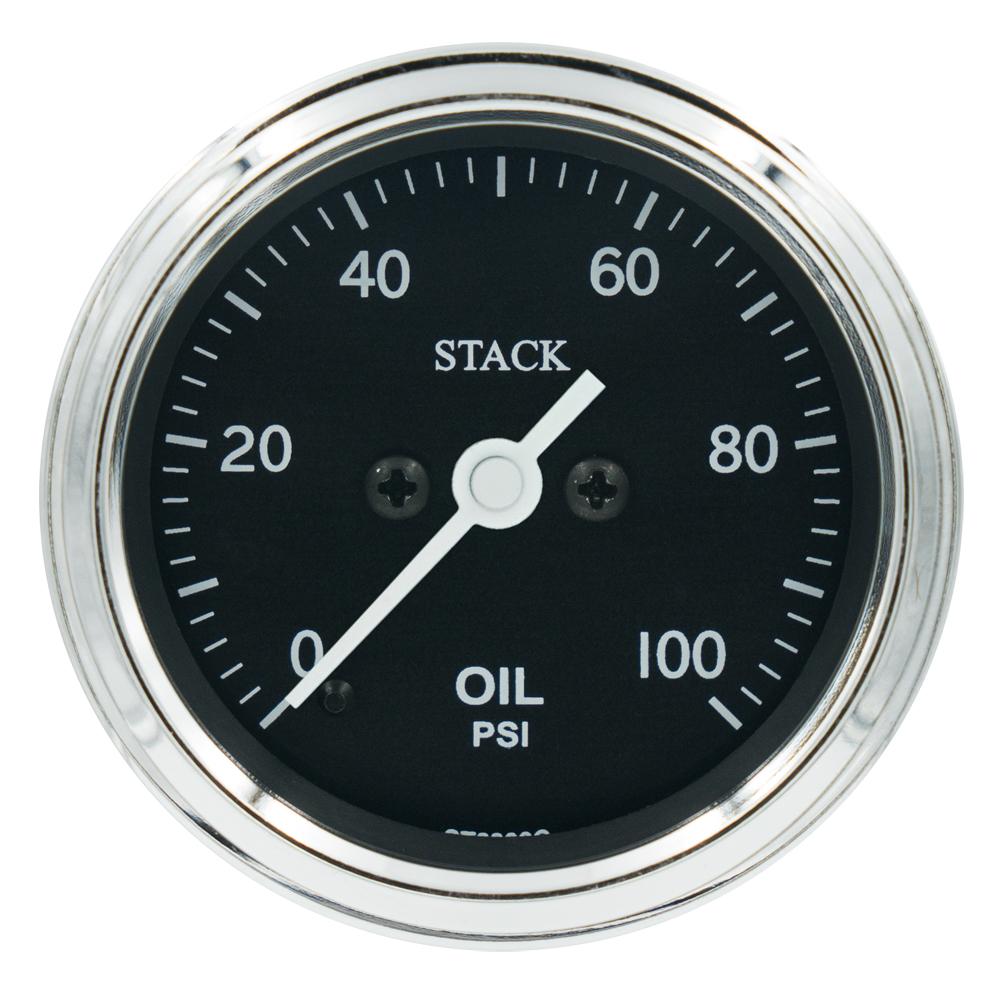Stack Classic Oil Pressure Gauge 0-100 Psi