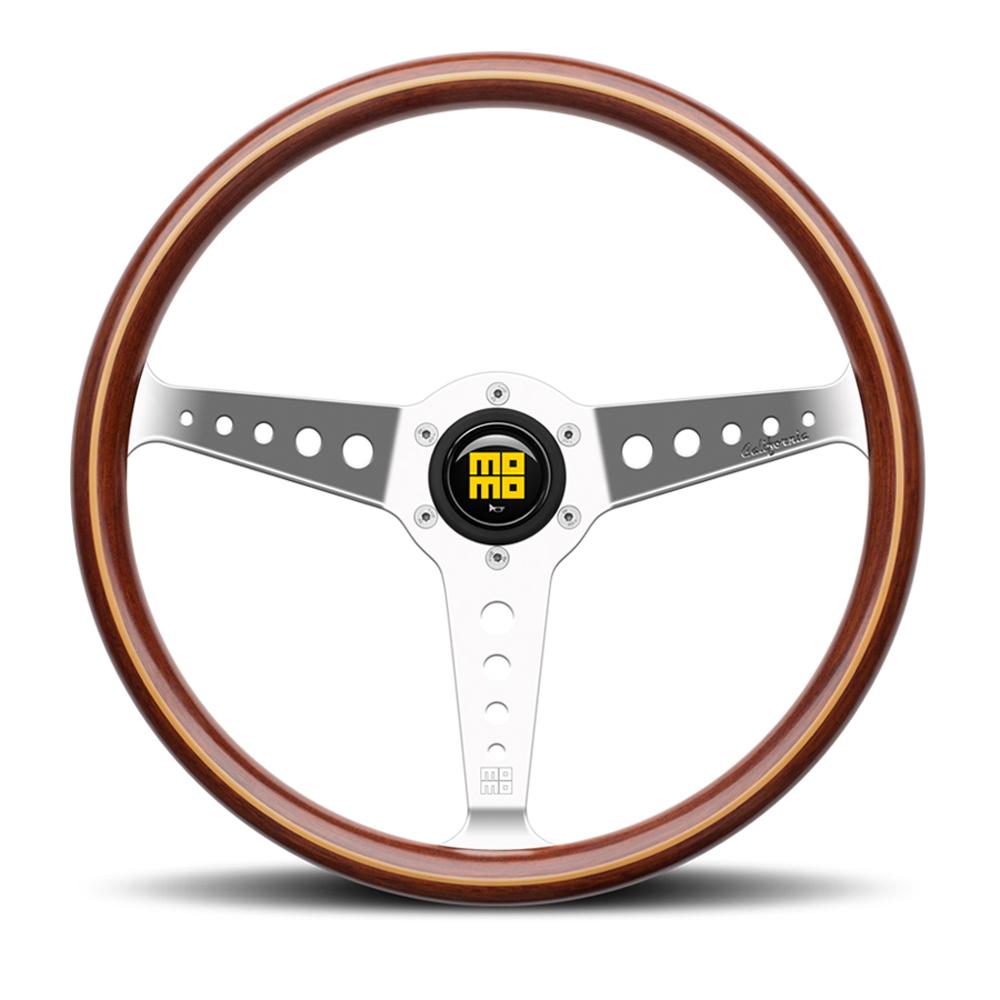 Momo Heritage California Steering Wheel with Mahogany Woodrim