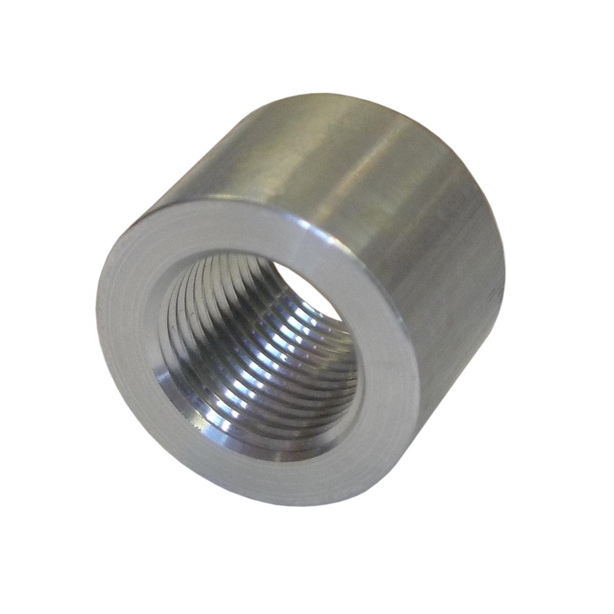 Round Alloy Weld On Female Boss with -8 JIC (3/4 UNF) Thread