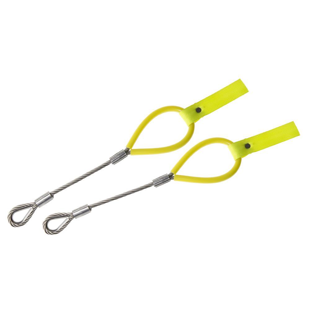 Pair of Lifeline Wire Towing Eyes in Yellow