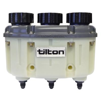 Tilton 3 Chamber Brake Fluid Reservoir With -4JIC Outlets