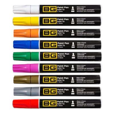 Tyre Paint Pen Multipack with 3mm Bullet Tip