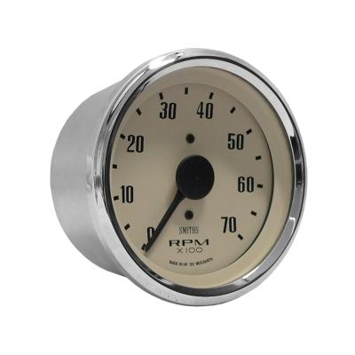 Smiths Classic Tachometer (Tacho) 80mm Diameter Magnolia Face RVC1490-01CB-ADJ