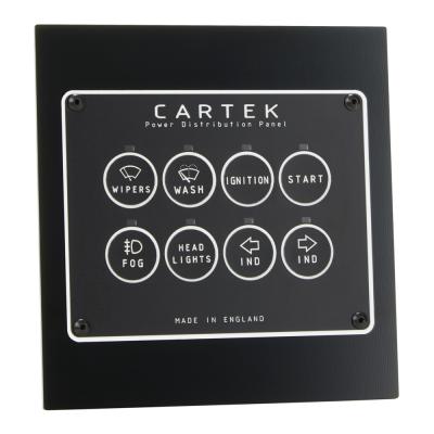 Cartek 8 Channel Power Distribution Panel - Retro Edition
