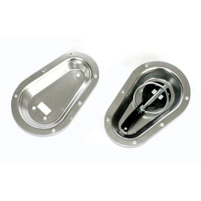 Recessed Quick Release Bonnet Pin Mounting Plates (Pair)