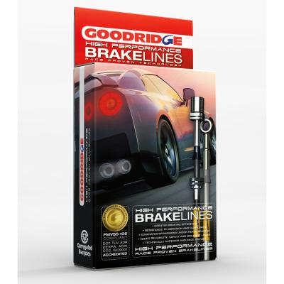 16+ Wheels 2WD Braided Brake Kit Lines Hoses Goodridge For Volvo S70/V70/C70 