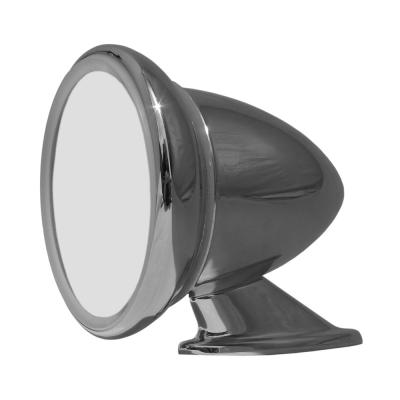 Tex Stainless Steel Torpedo Racing Mirror With Convex Lens