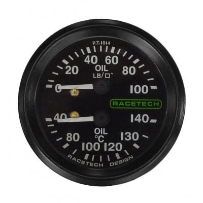 Racetech Oil Pressure/Oil Temperature Dual Gauge