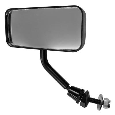 Racetech F1 Style Black Mirror Swivel Base with Convex Lens