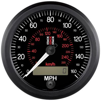Stack Professional Speedometer Black Face