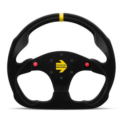 Momo Model 30 Suede Steering Wheel With Buttons