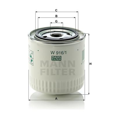 Mann Oil Filter W916/1 (3/4" UNF)