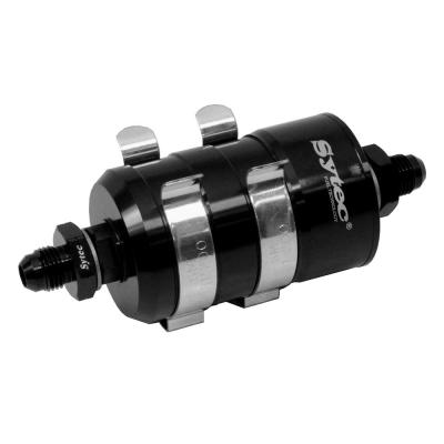 Sytec Bullet Fuel Filter in Black with JIC Threads